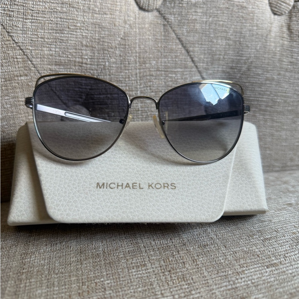 Michael Kors Women's St. Lucia Silver Gradient Sunglasses
